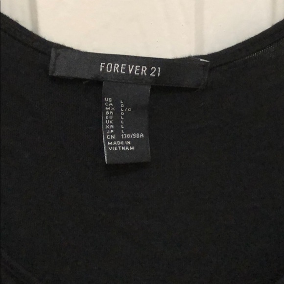 Black tank top with lace - Picture 2 of 2